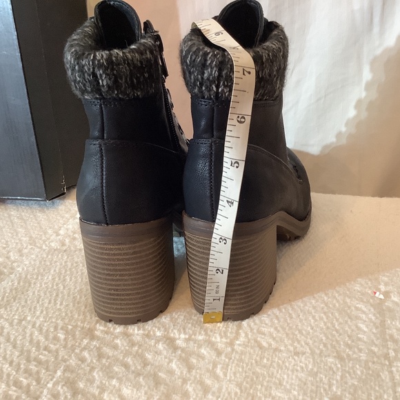 NIB SM New York Renz Black Ankle Combat Boots - Picture 8 of 13